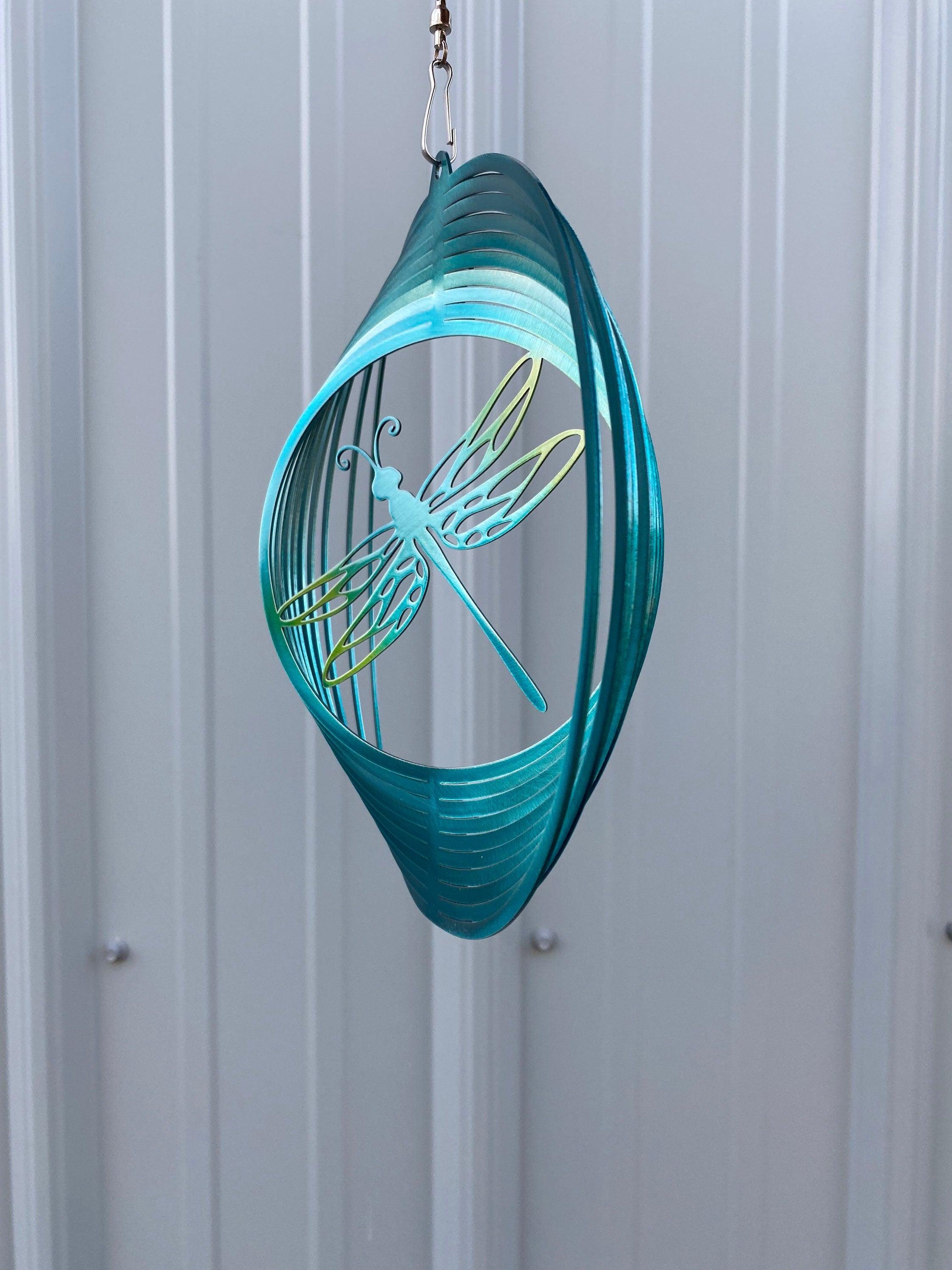 Dragonfly Wind Spinner – Metal Garden Art & Yard Decor - RMMDecor