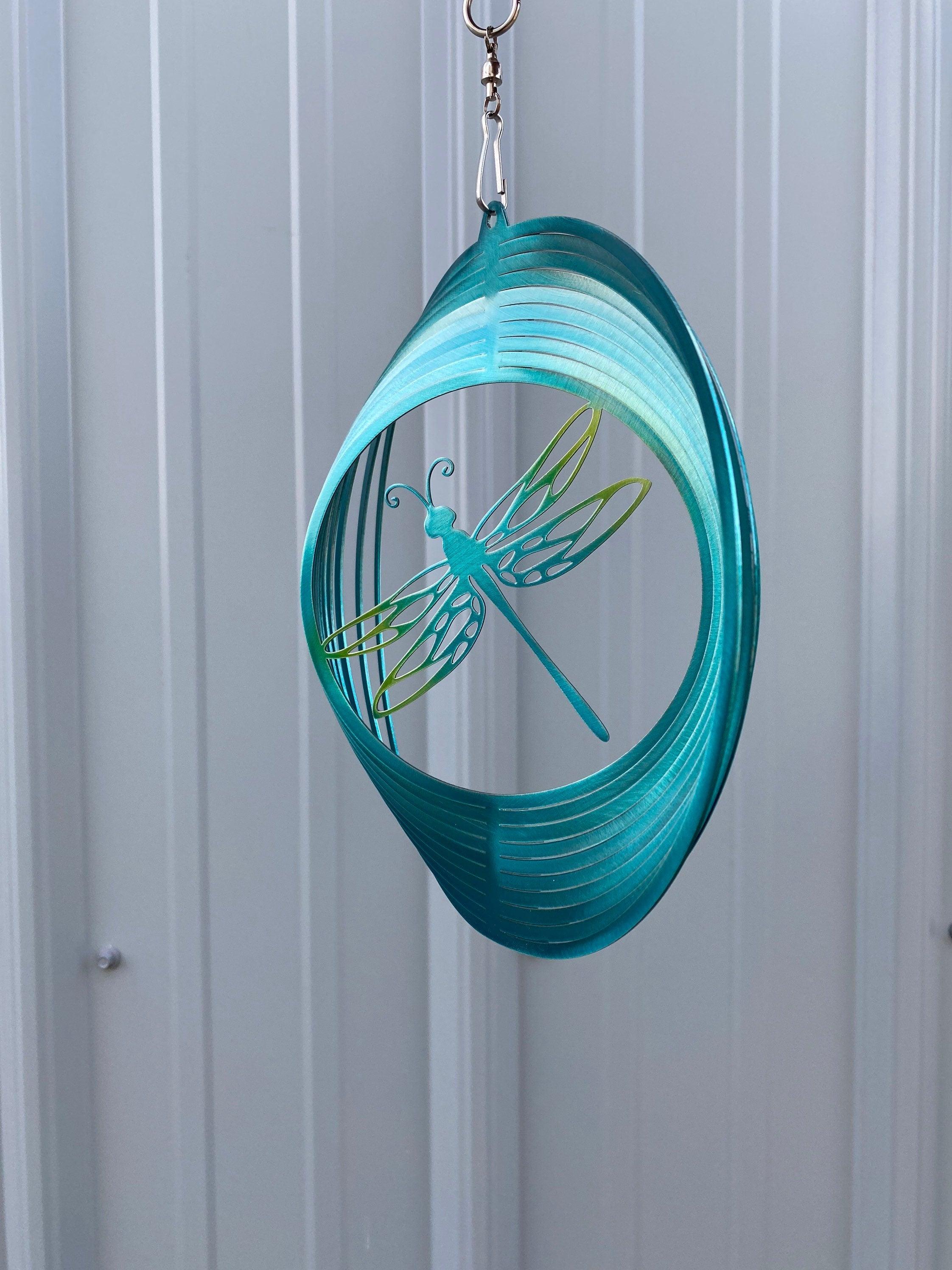 Dragonfly Wind Spinner – Metal Garden Art & Yard Decor - RMMDecor