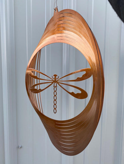 Dragonfly Wind Spinner – Metal Garden Art & Yard Decor - RMMDecor