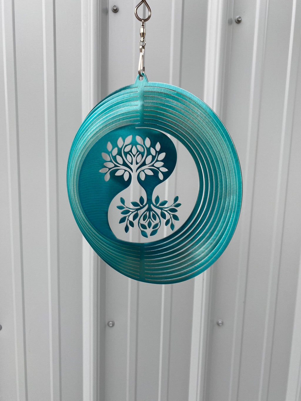 Yin Yang Tree Wind Spinner – Metal Garden & Yard Art - RMMDecor