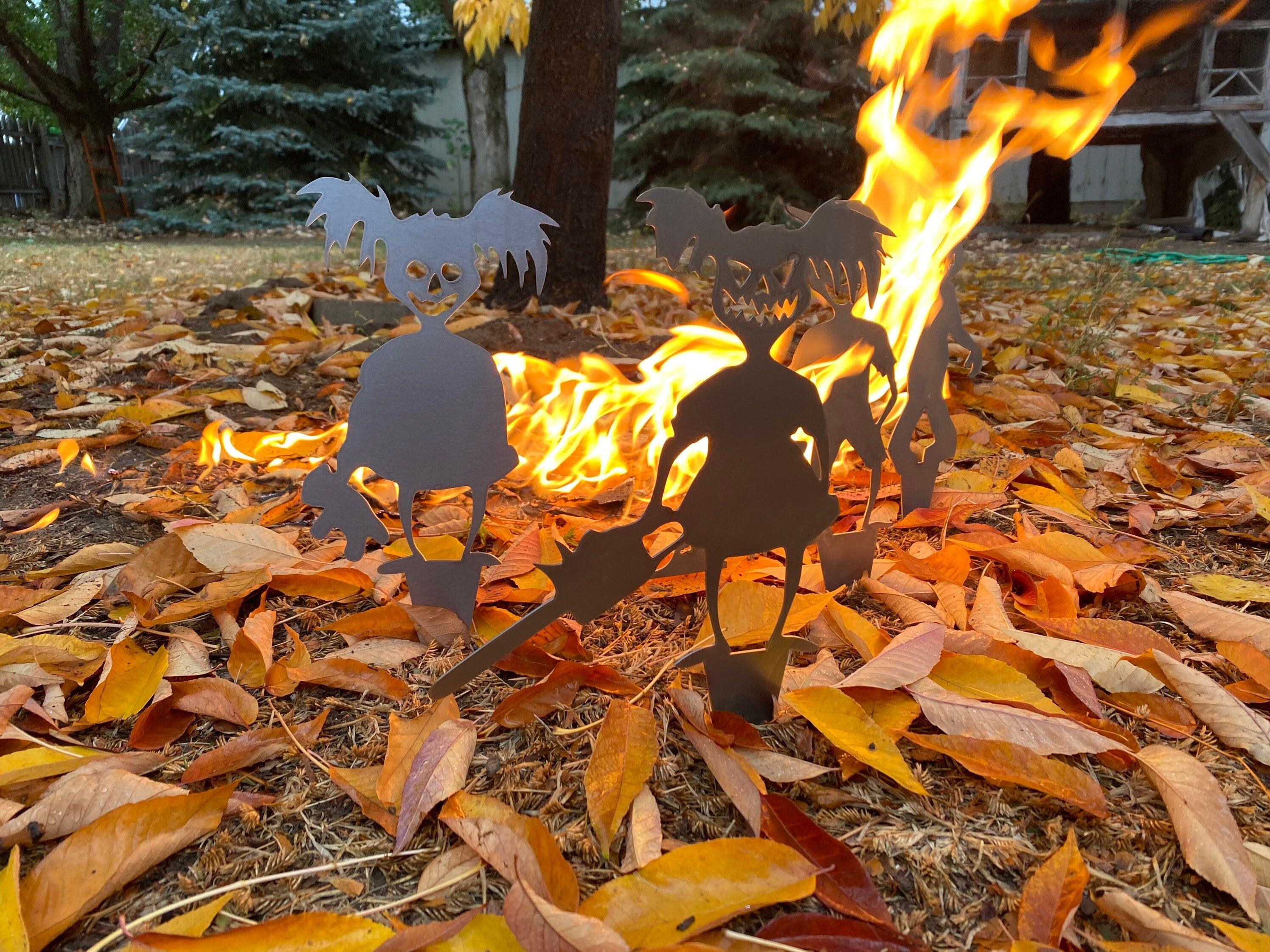 Halloween Zombie Kids Metal Yard Art – Spooky Haunted House Decor - RMMDecor