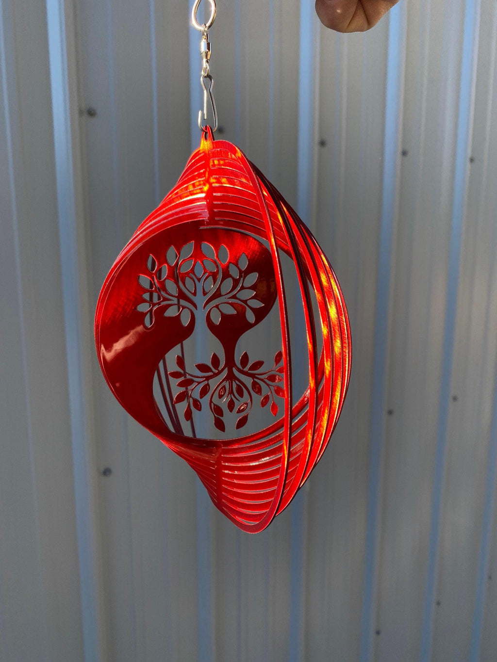 Yin Yang Tree Wind Spinner – Metal Garden & Yard Art - RMMDecor