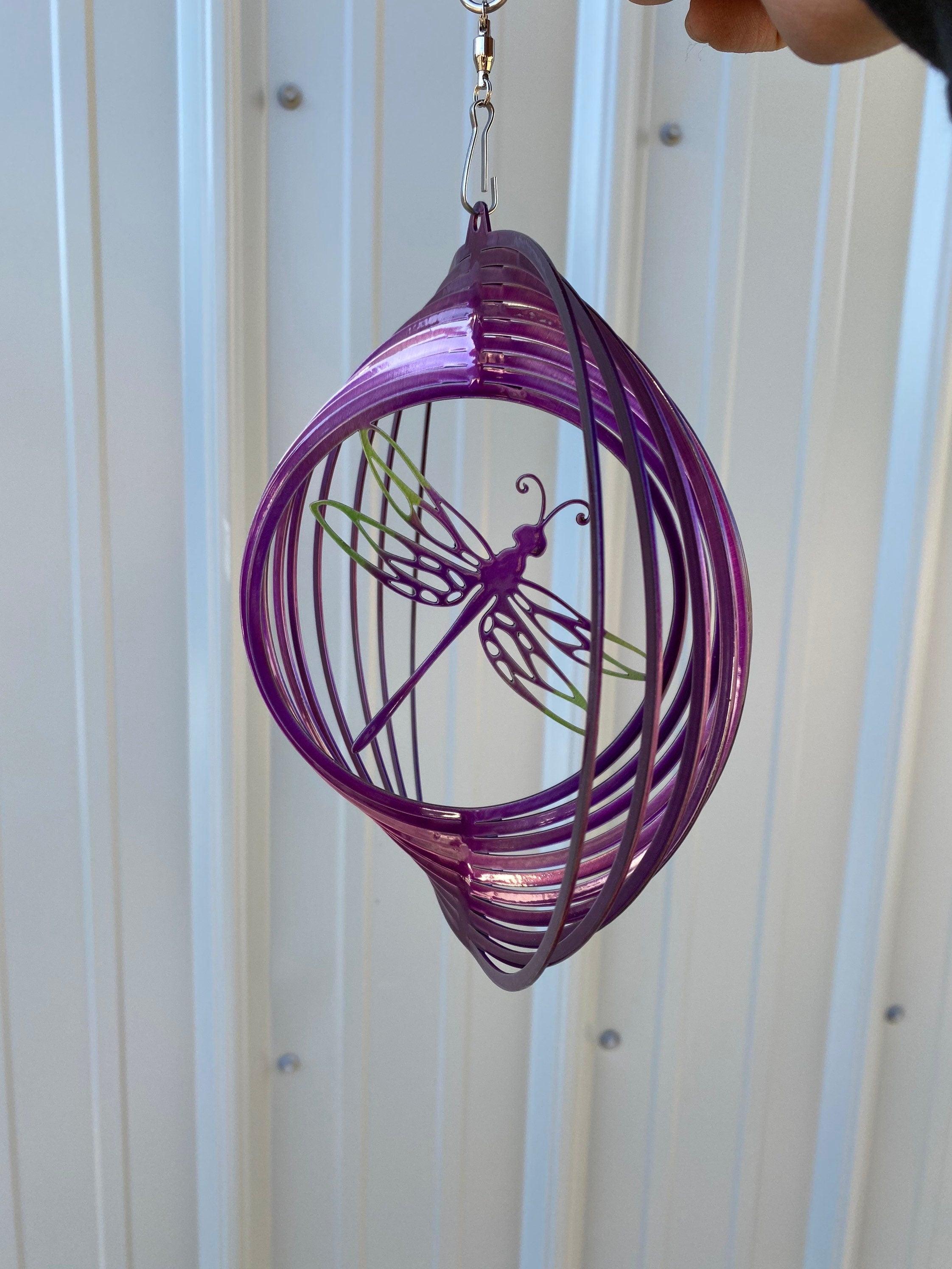 Dragonfly Wind Spinner – Metal Garden Art & Yard Decor - RMMDecor
