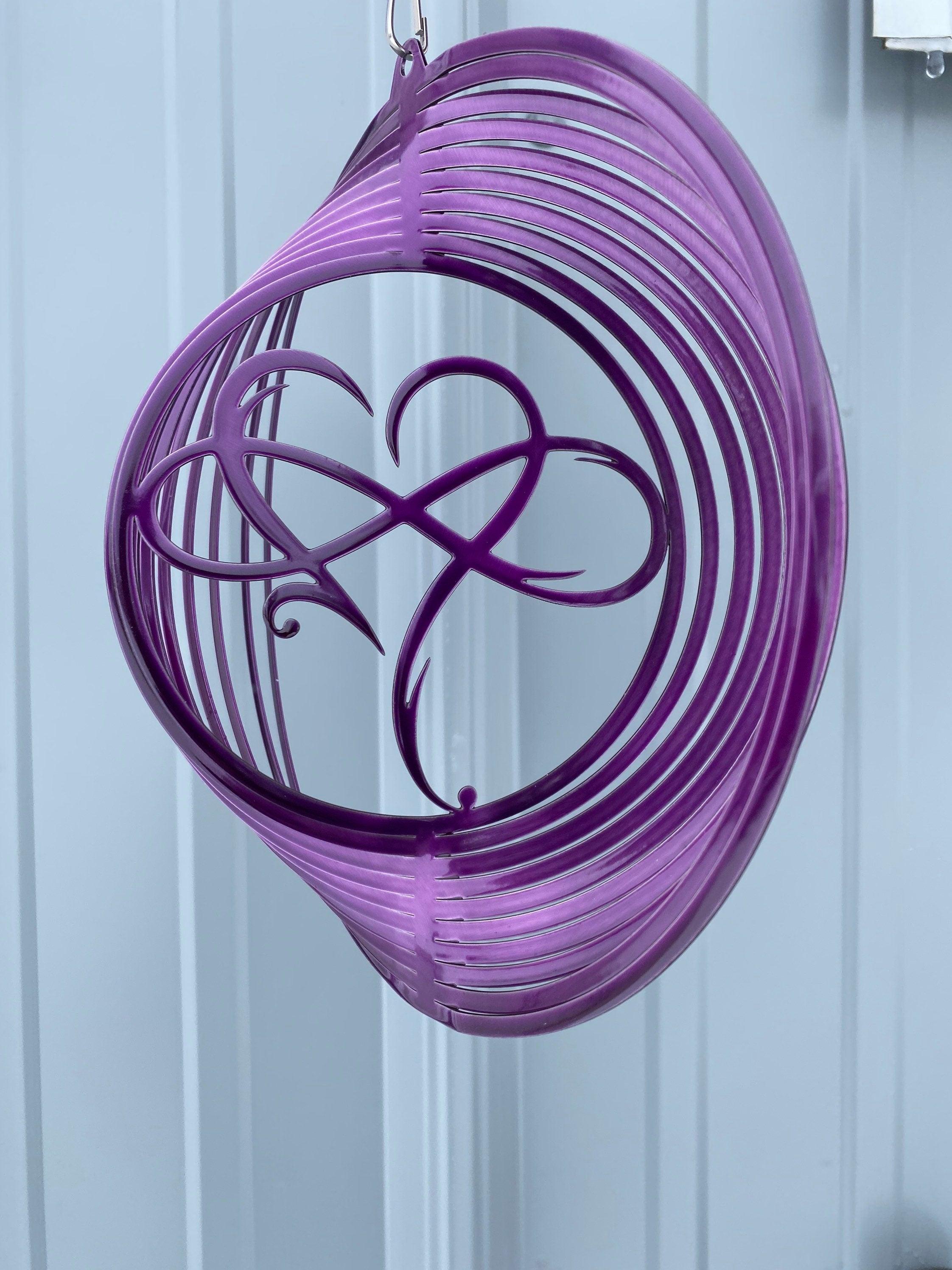 Infinity Heart Wind Spinner – Romantic Metal Garden Decor & Gift - RMMDecor