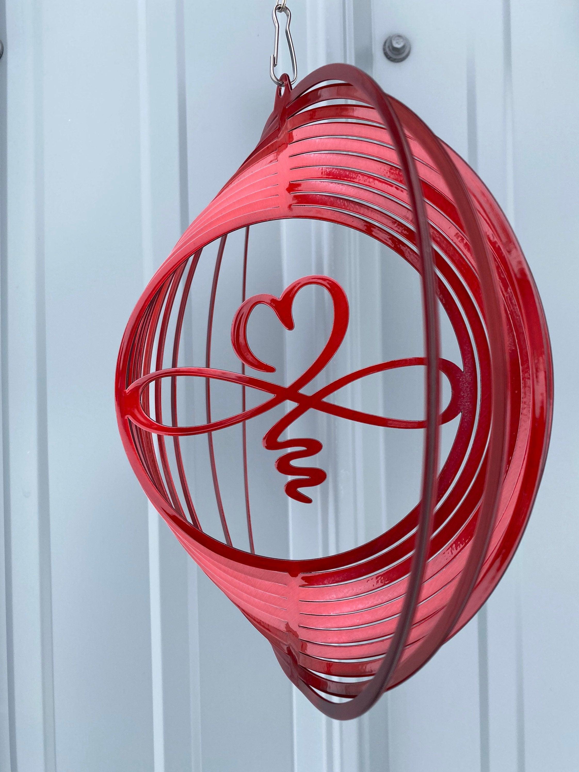 Infinity Heart Wind Spinner – Metal Garden & Outdoor Decor - RMMDecor