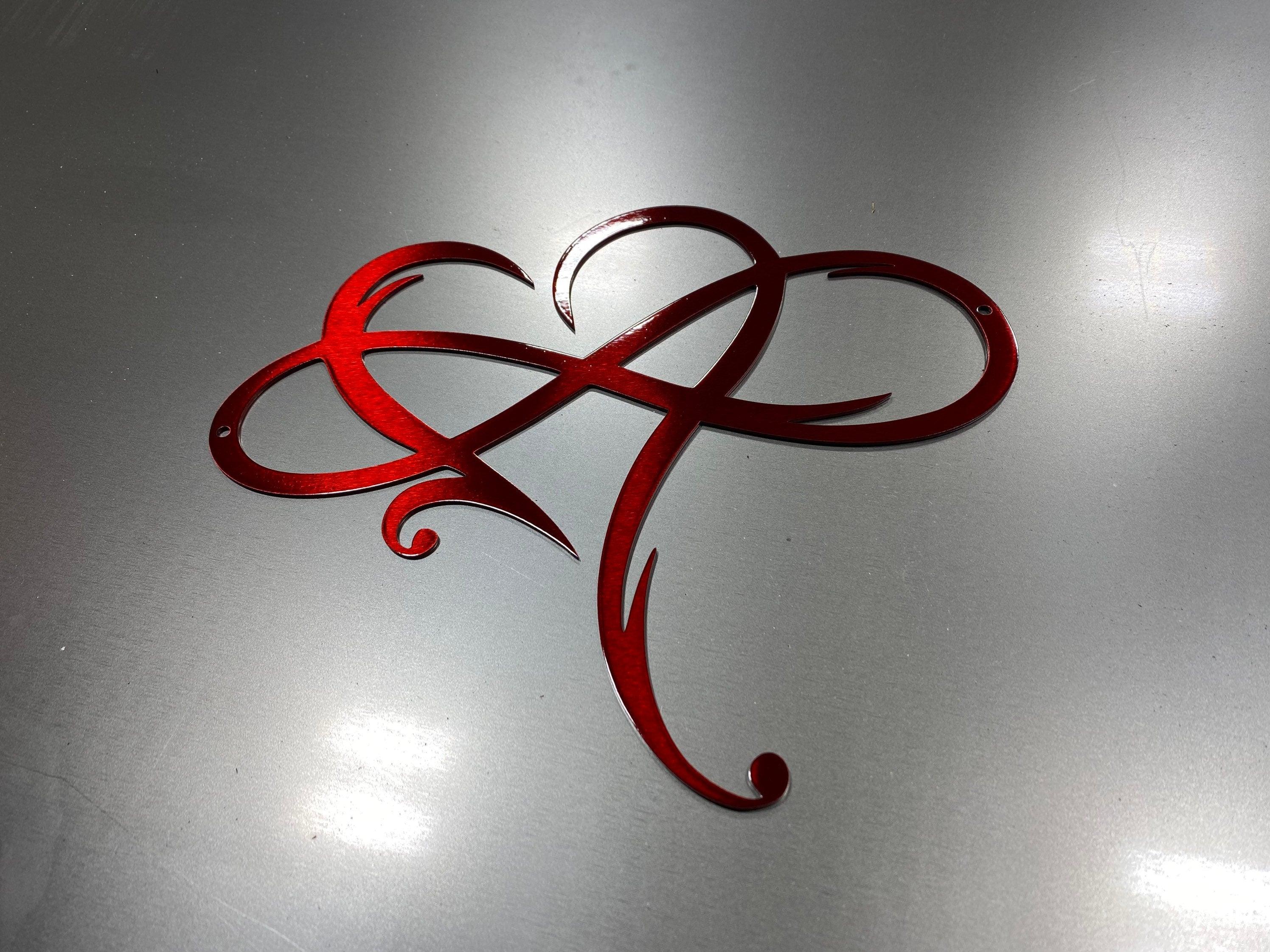 Infinite Love Infinity Heart Metal Wall Art – Romantic Gift & Home Decor - RMMDecor