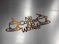 Metal Coffee Bar Wall Art – Kitchen, Café & Coffee Shop Decor - RMMDecor