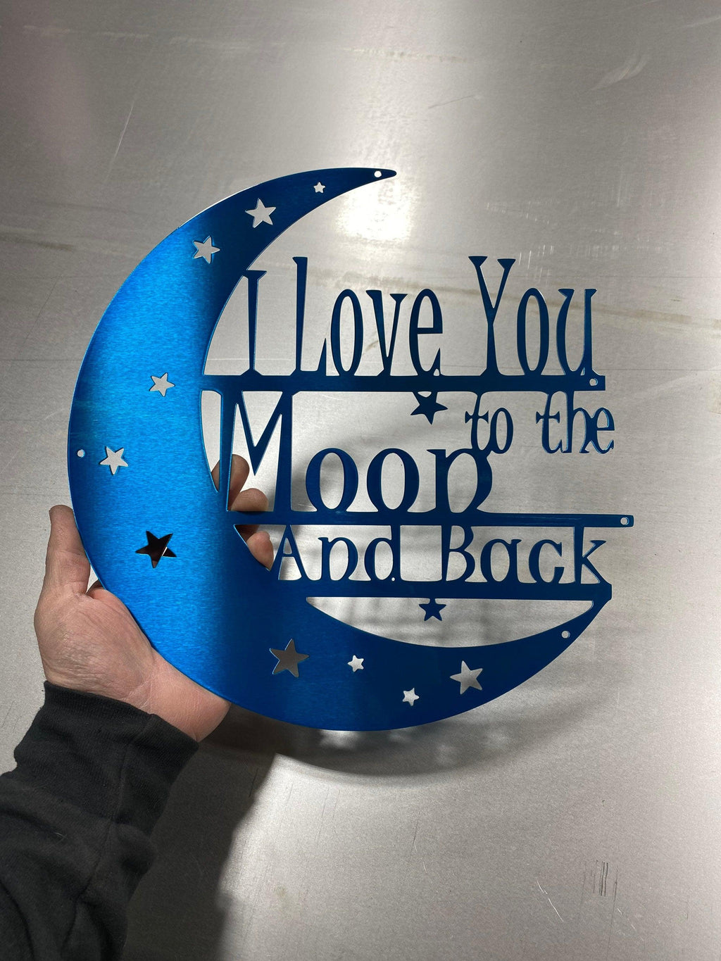I Love You to the Moon and Back Metal Wall Art - RMMDecor