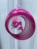 Mermaid Wind Spinner – Coastal Metal Art for Beach & Pool House Decor - RMMDecor