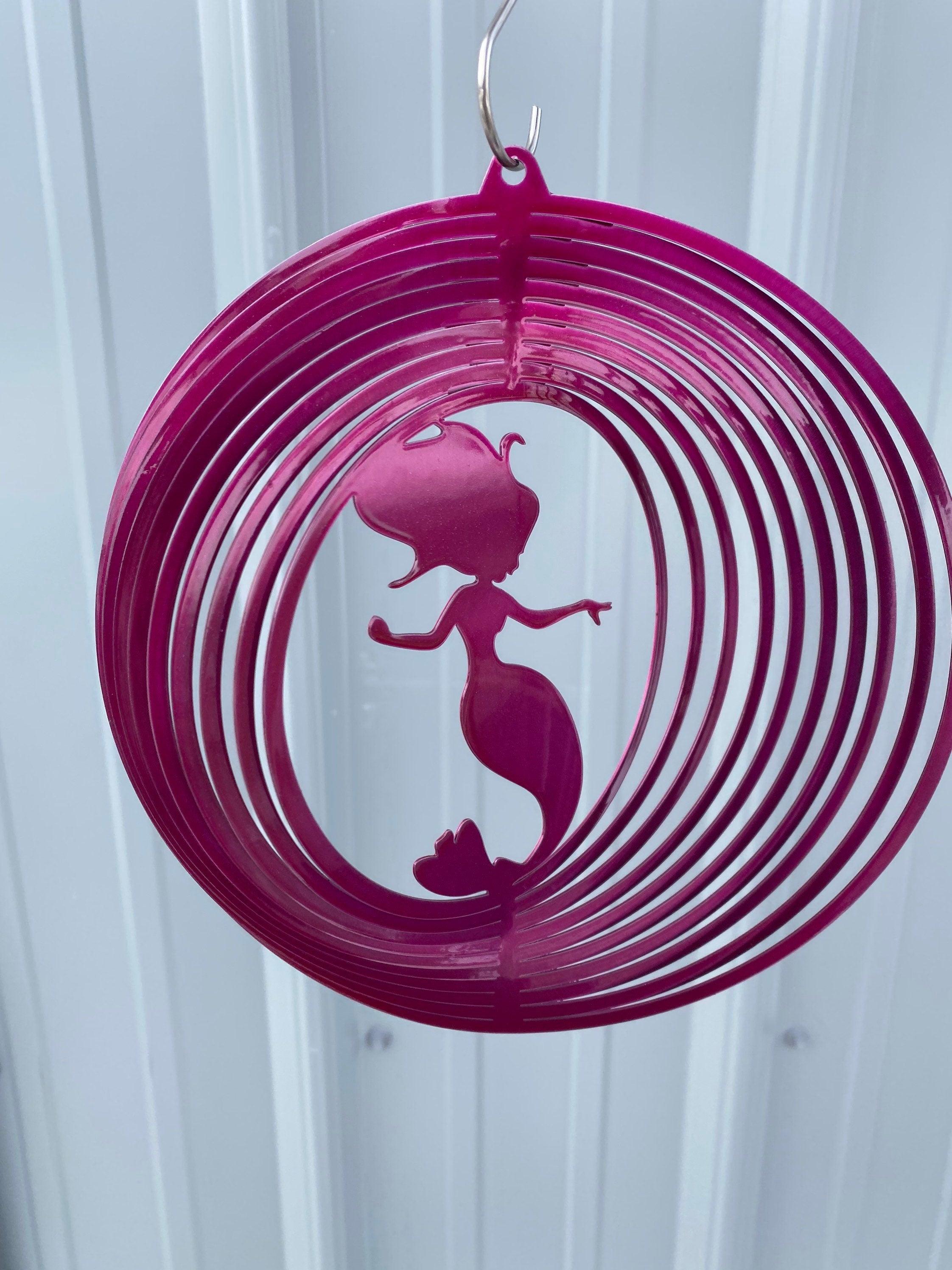 Mermaid Wind Spinner – Coastal Metal Art for Beach & Nautical Decor - RMMDecor