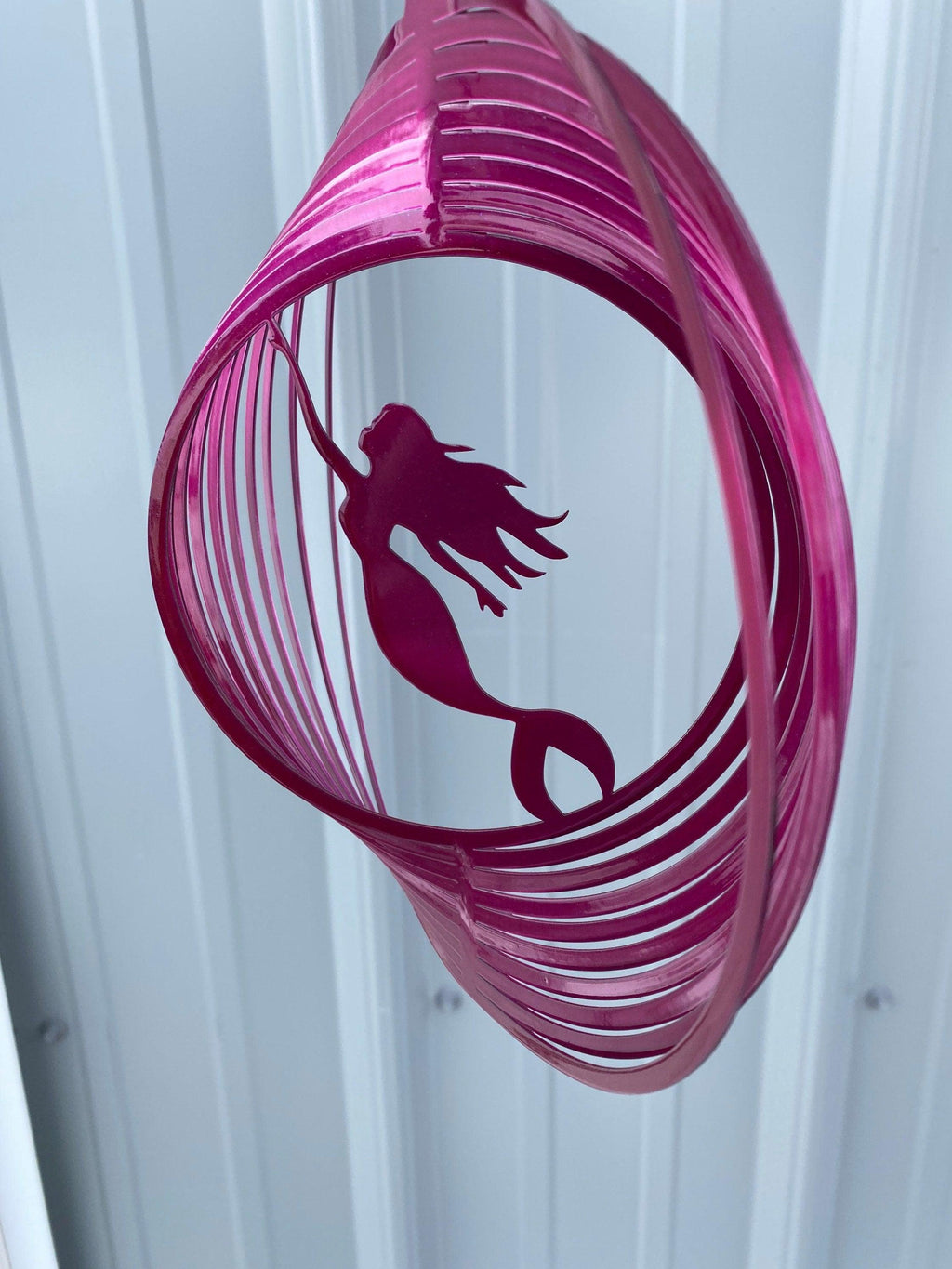 Mermaid Wind Spinner – Coastal Metal Art for Beach & Pool House Decor - RMMDecor