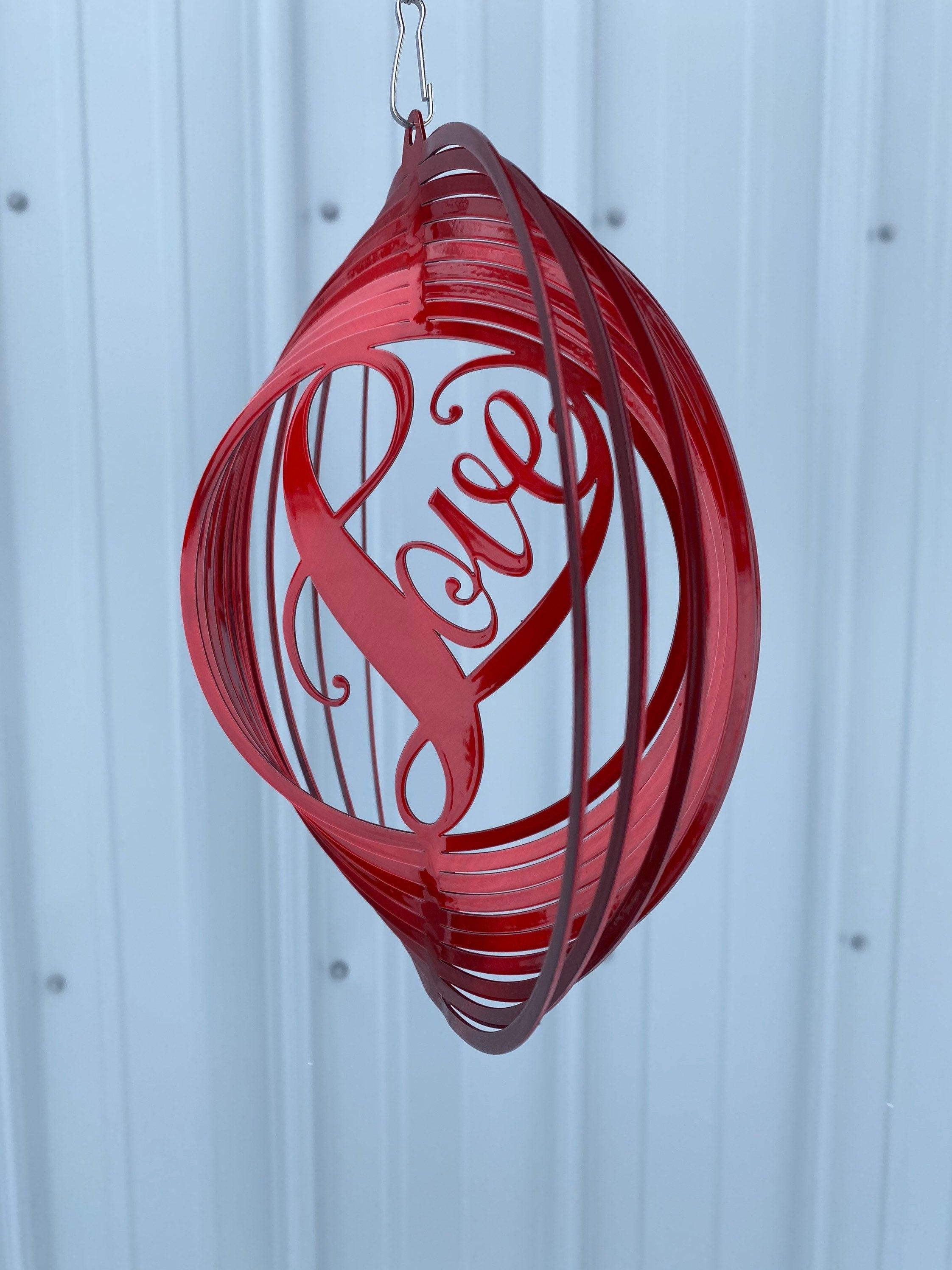 Love in Heart Wind Spinner – Romantic Metal Garden Decor & Gift - RMMDecor