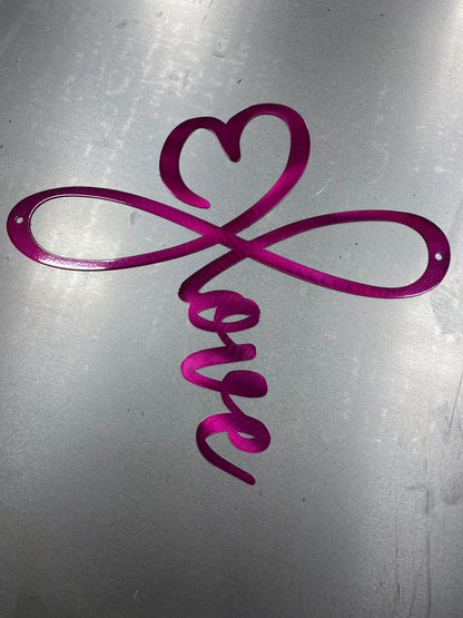 Infinity Heart Metal Wall Art – Romantic Gift - RMMDecor