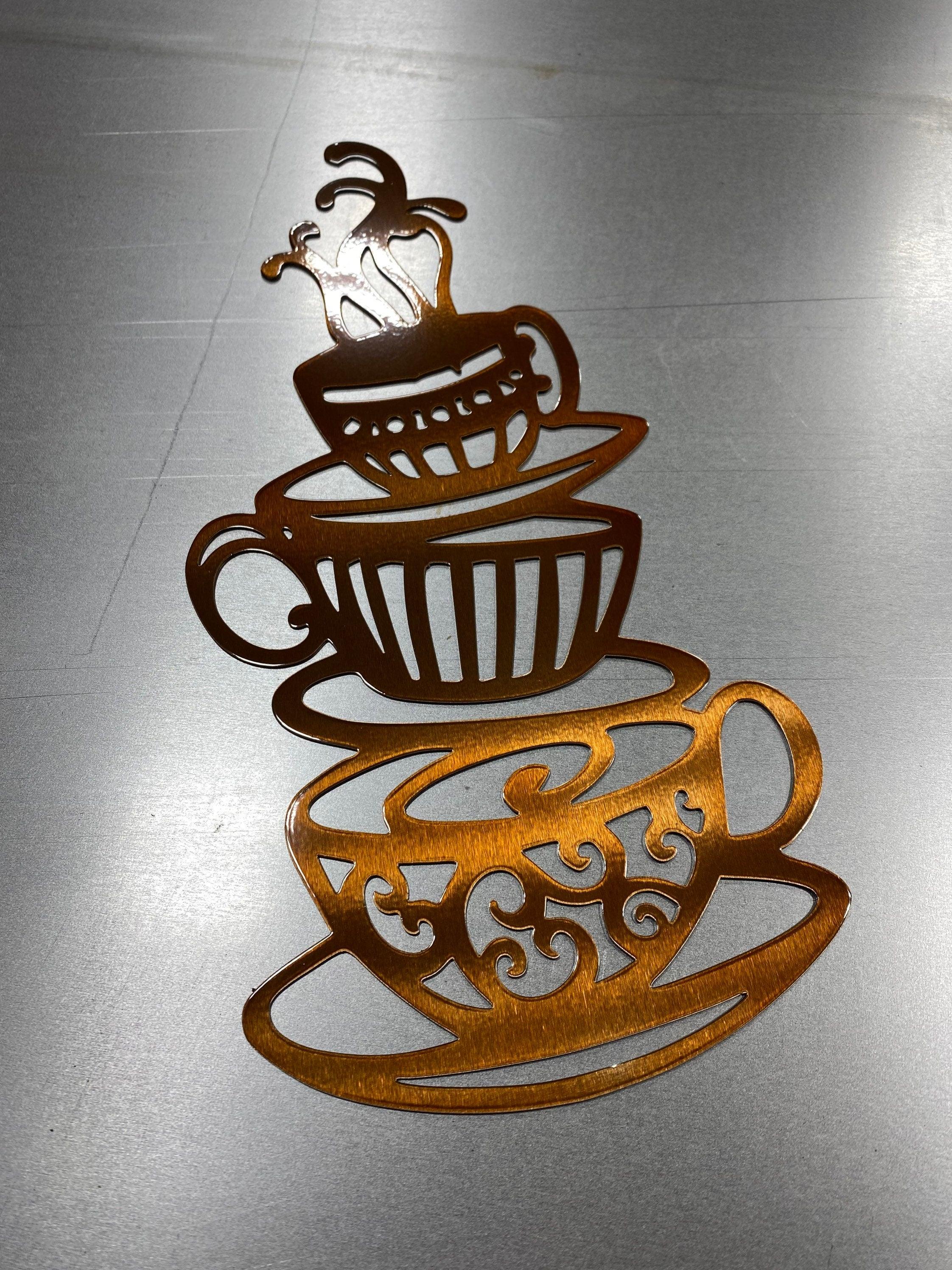 Metal Coffee Bar Wall Art – Cafe, Kitchen & Coffee Shop Decor - RMMDecor