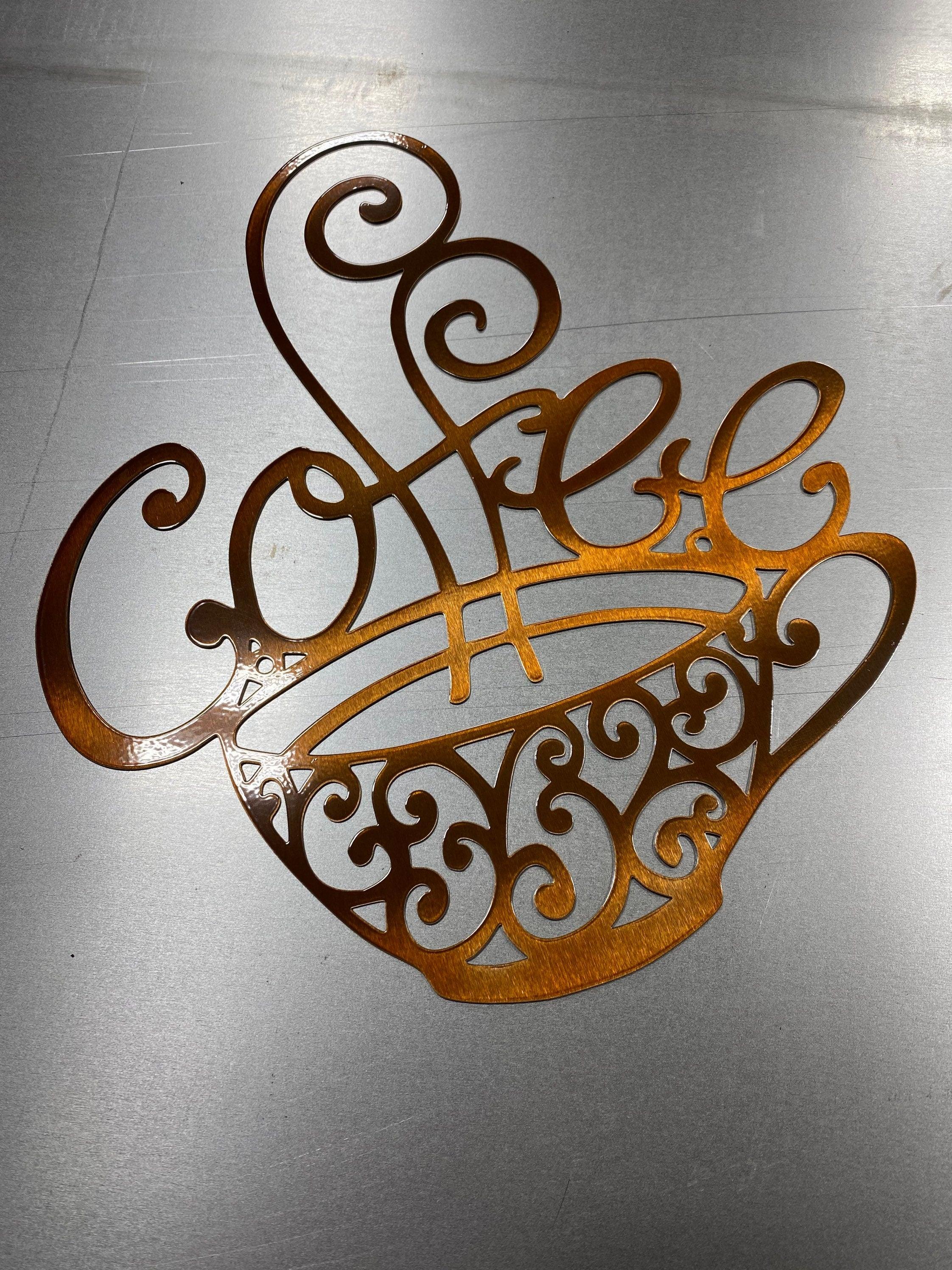 Metal Coffee Lover Wall Art – Coffee Bar, Kitchen & Cafe Decor - RMMDecor