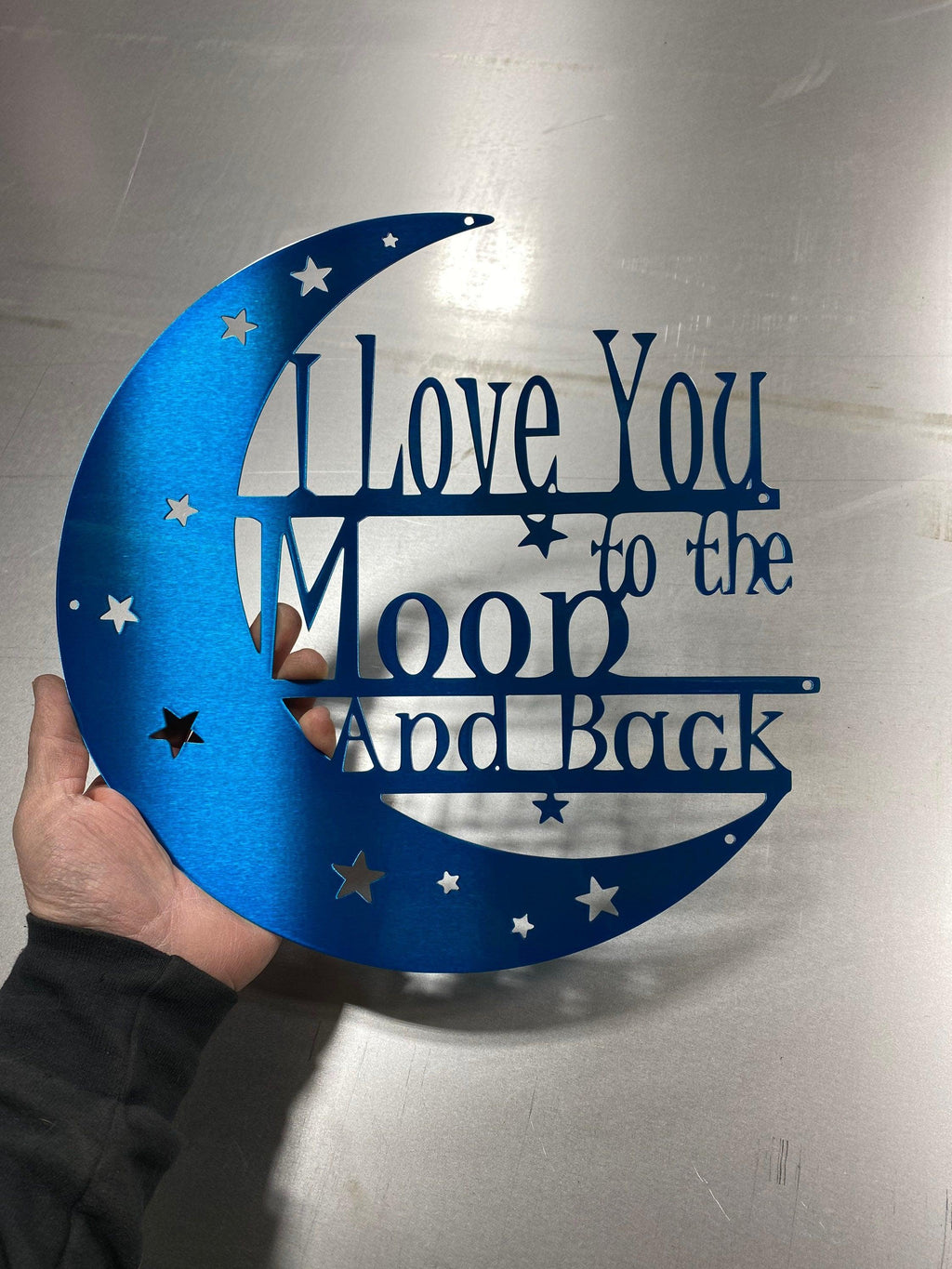I Love You to the Moon and Back Metal Wall Art - RMMDecor