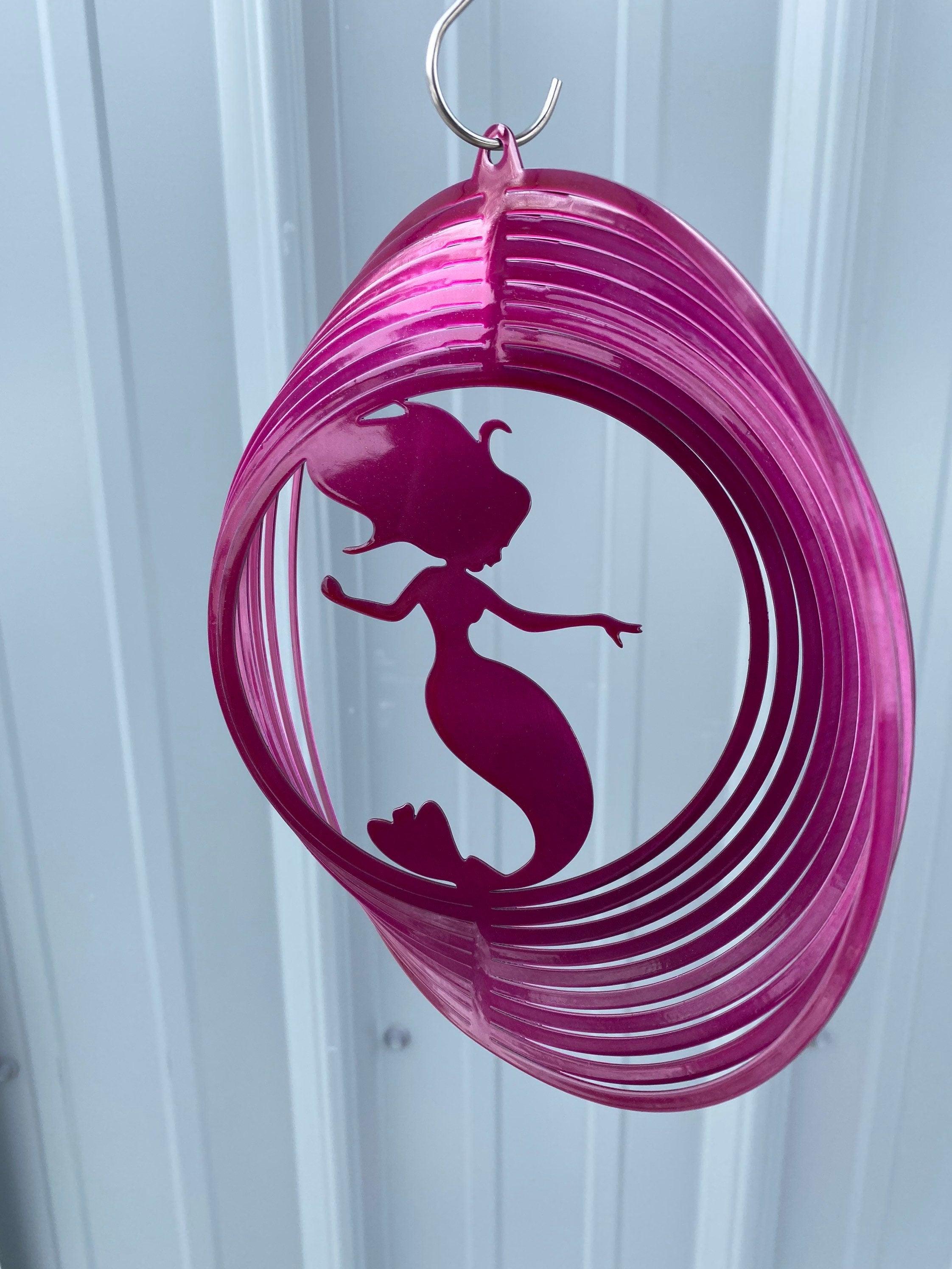 Mermaid Wind Spinner – Coastal Metal Art for Beach & Nautical Decor - RMMDecor