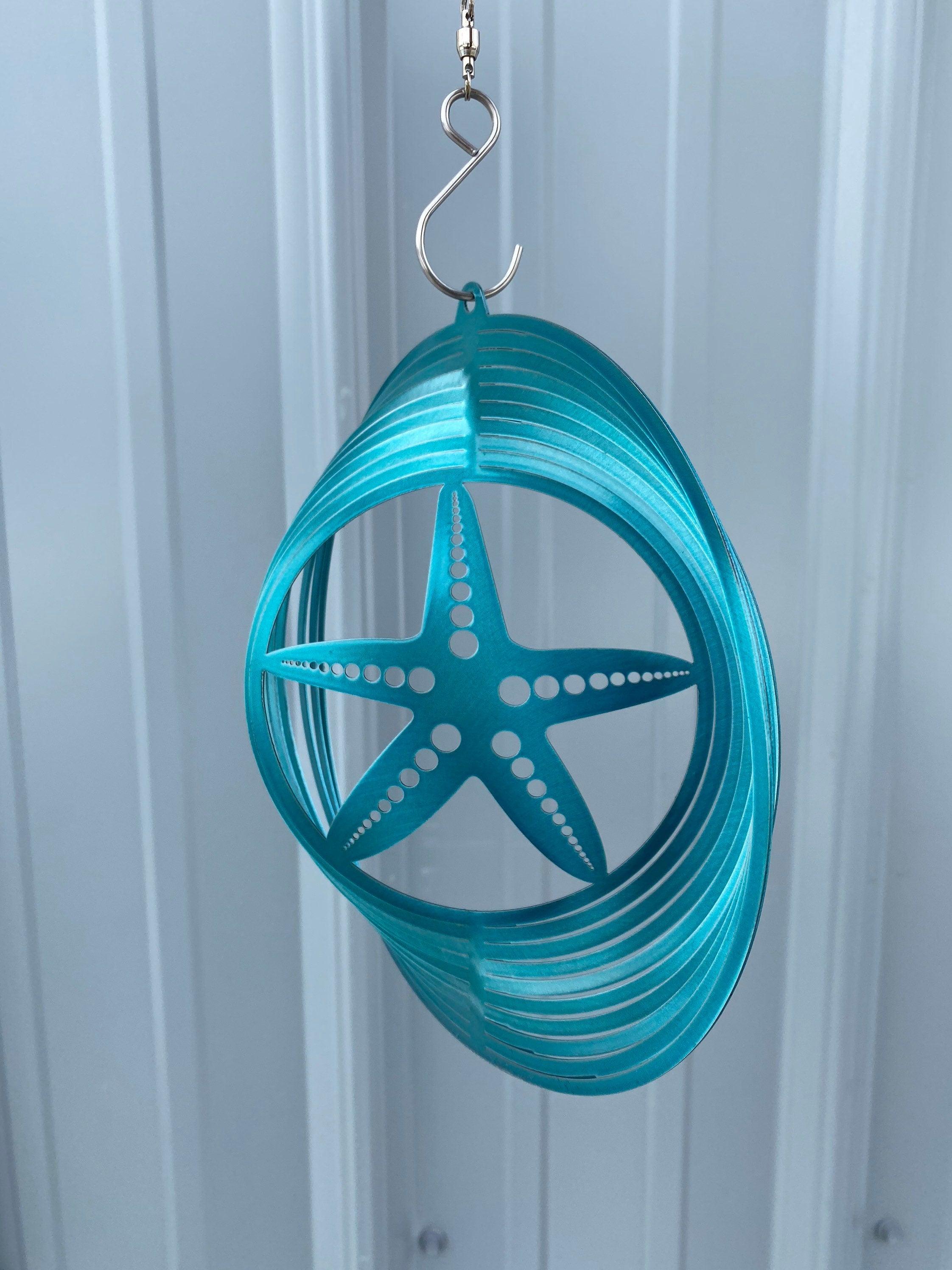 Starfish Wind Spinner – Coastal Metal Art for Beach & Nautical Decor - RMMDecor