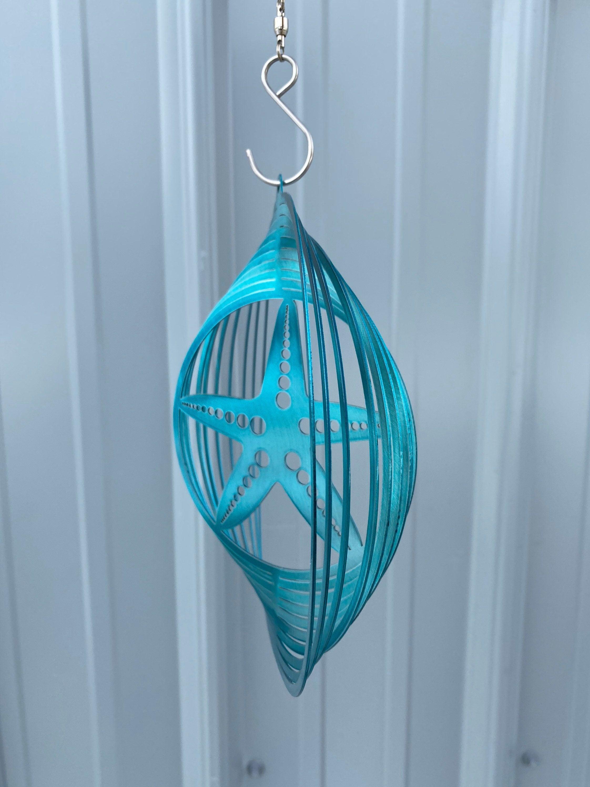 Starfish Wind Spinner – Coastal Metal Art for Beach & Nautical Decor - RMMDecor