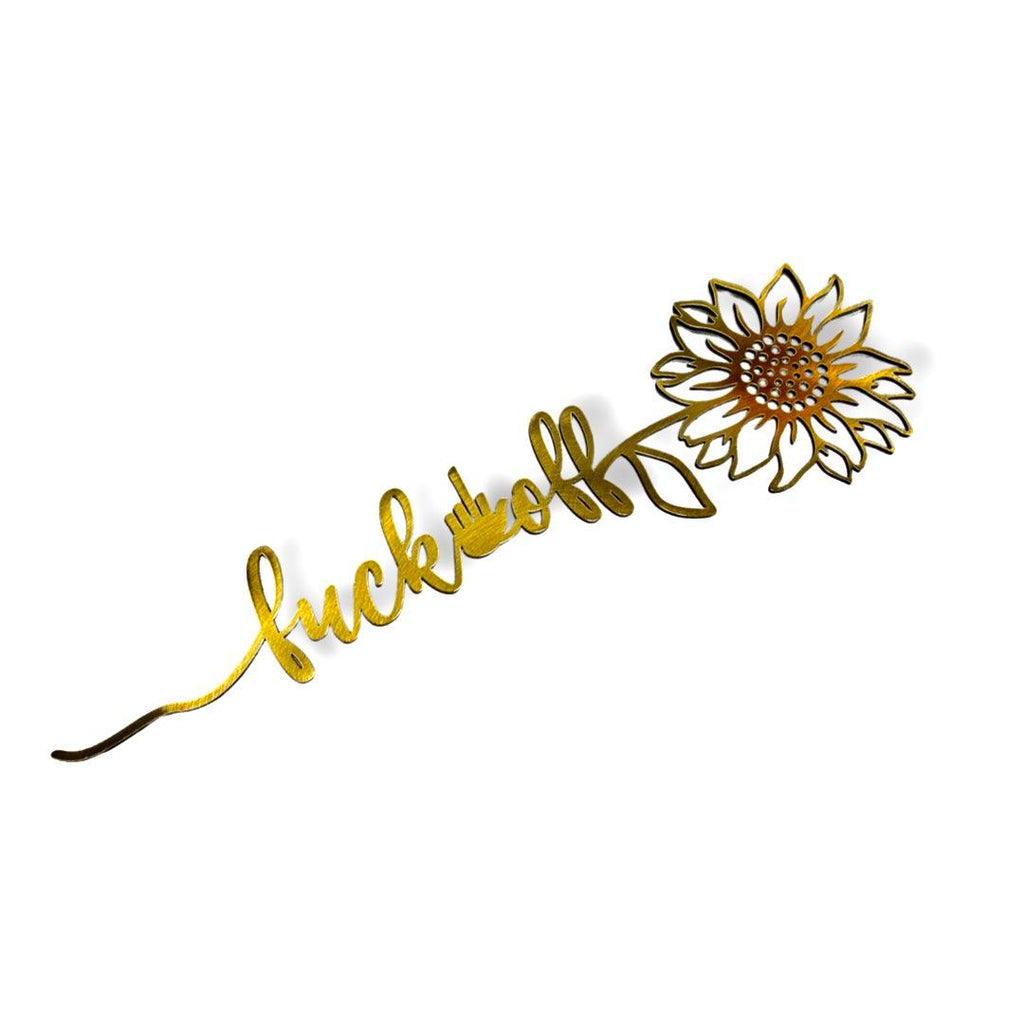 Bad Little Sunflower – Playful & Unique Metal Wall Art - RMMDecor