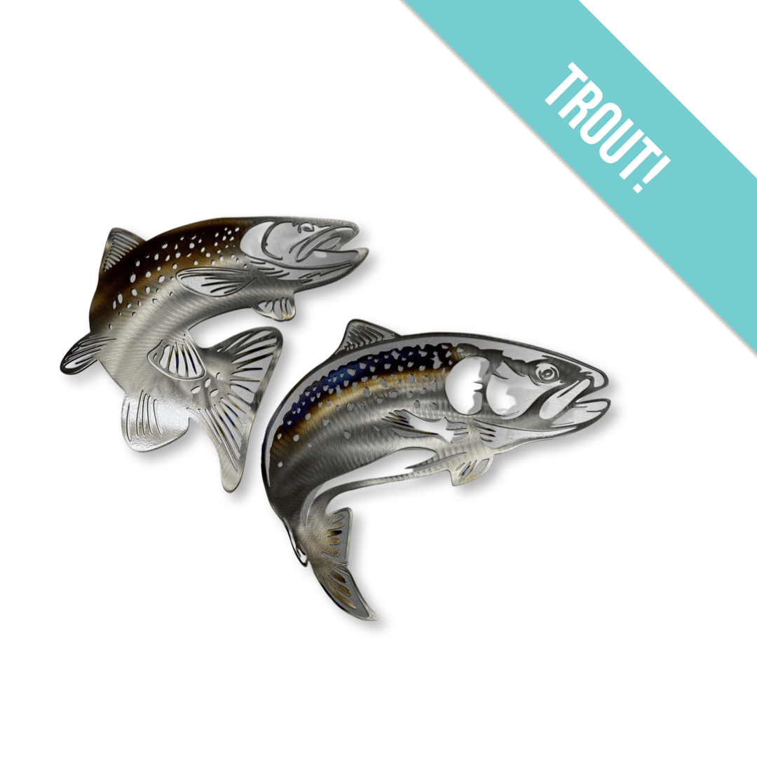 Trout Metal Wall Art Bundle - RMMDecor