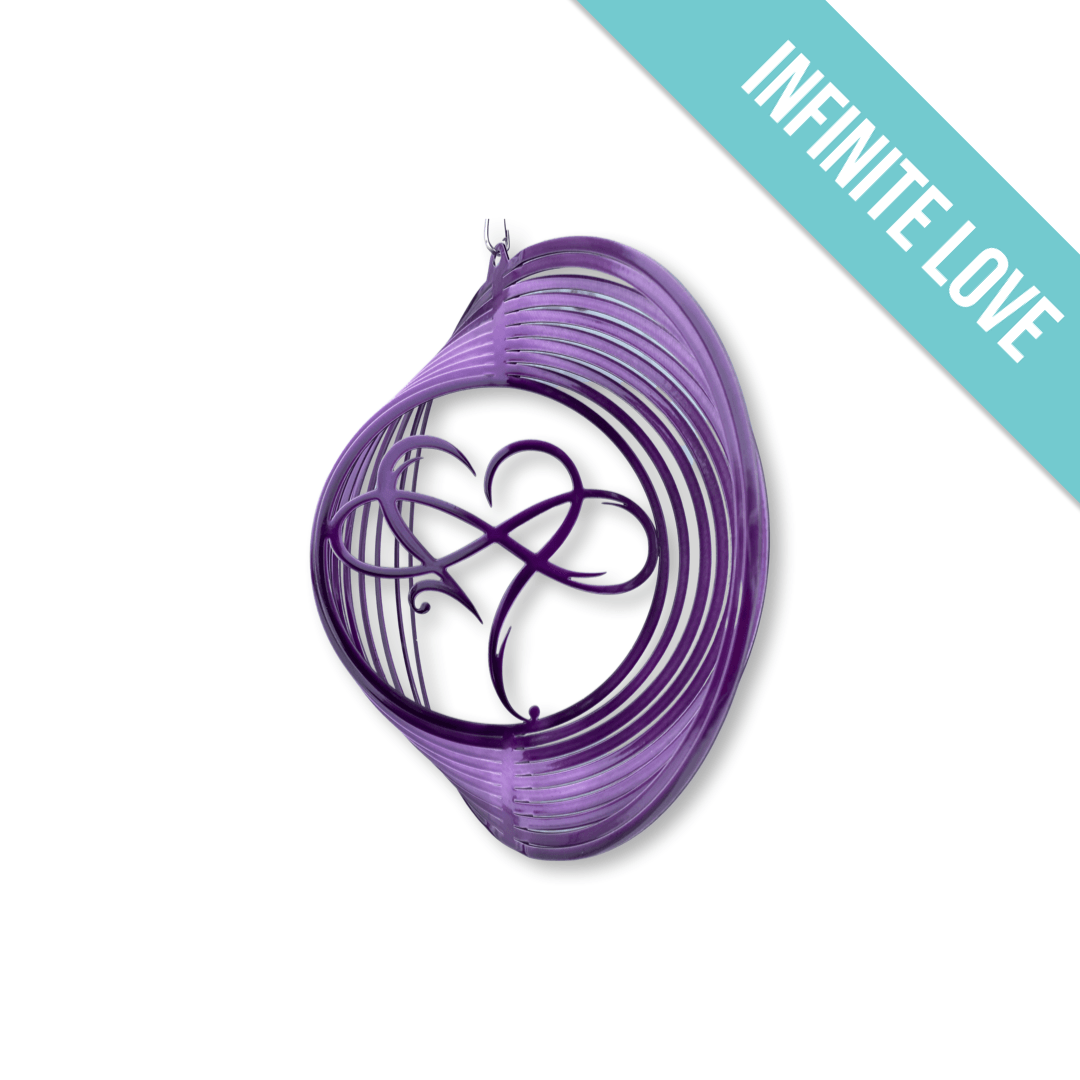 Infinity Heart Wind Spinner – Romantic Metal Garden Decor & Gift - RMMDecor