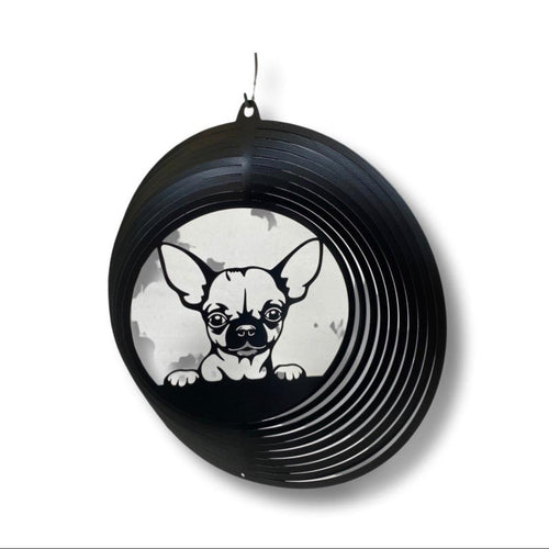 Chihuahua Metal Wind Spinner – Adorable Outdoor Yard Decor - RMMDecor