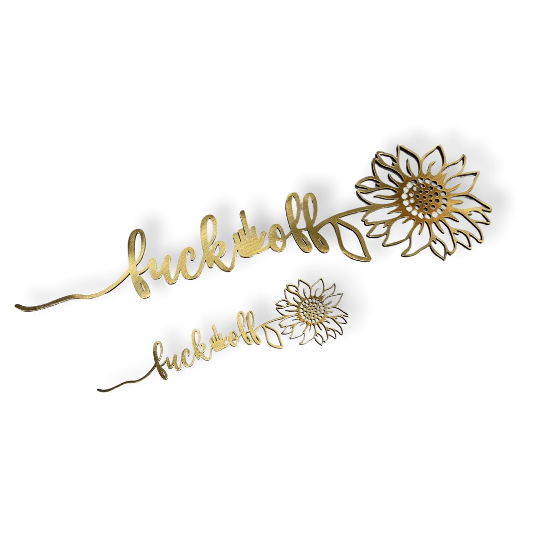 Bad Little Sunflower – Playful & Unique Metal Wall Art - RMMDecor