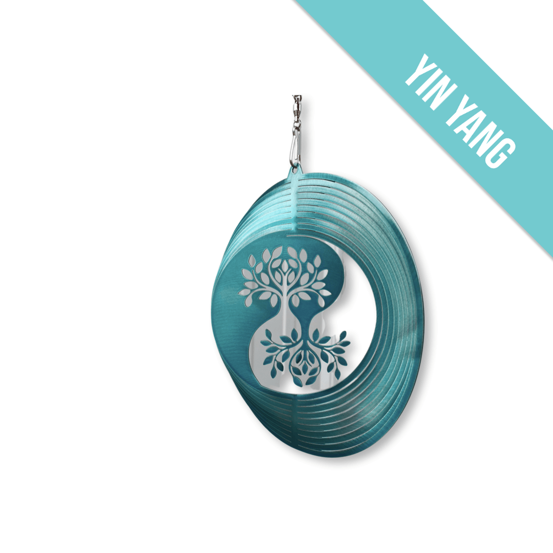 Yin Yang Tree Wind Spinner – Metal Garden & Yard Art - RMMDecor