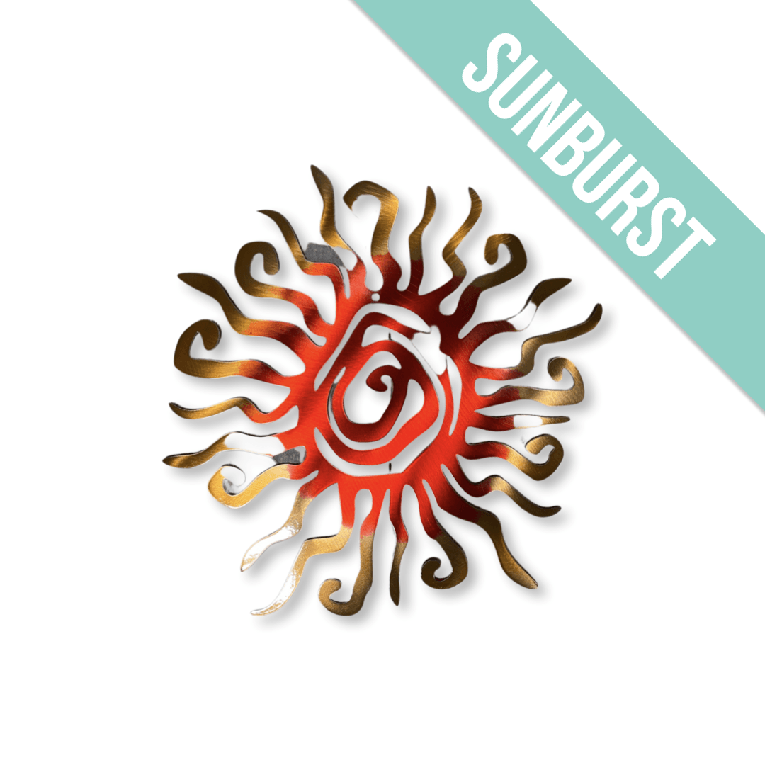 Retro Metal Sun Wall Art – Vibrant Indoor & Outdoor Decor - RMMDecor