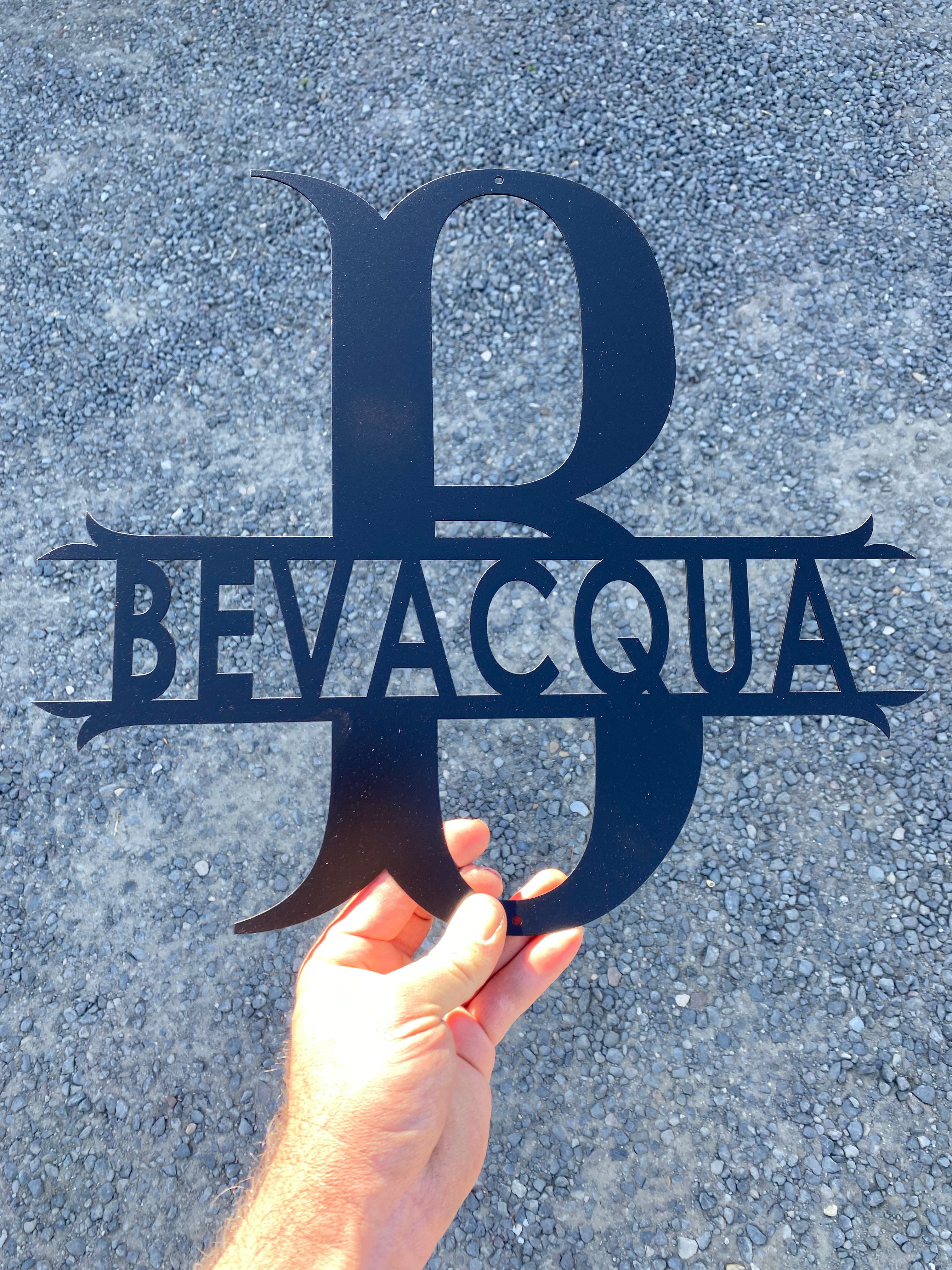 Medieval Fantasy Name Sign – Personalized Metal Monogram - RMMDecor