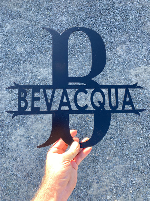 Medieval Fantasy Name Sign – Personalized Metal Monogram - RMMDecor