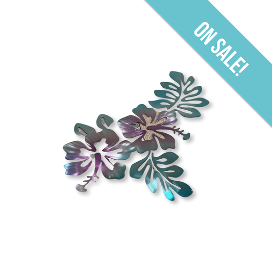 Hibiscus Metal Wall Art – Coastal & Beach-Themed Decor - RMMDecor