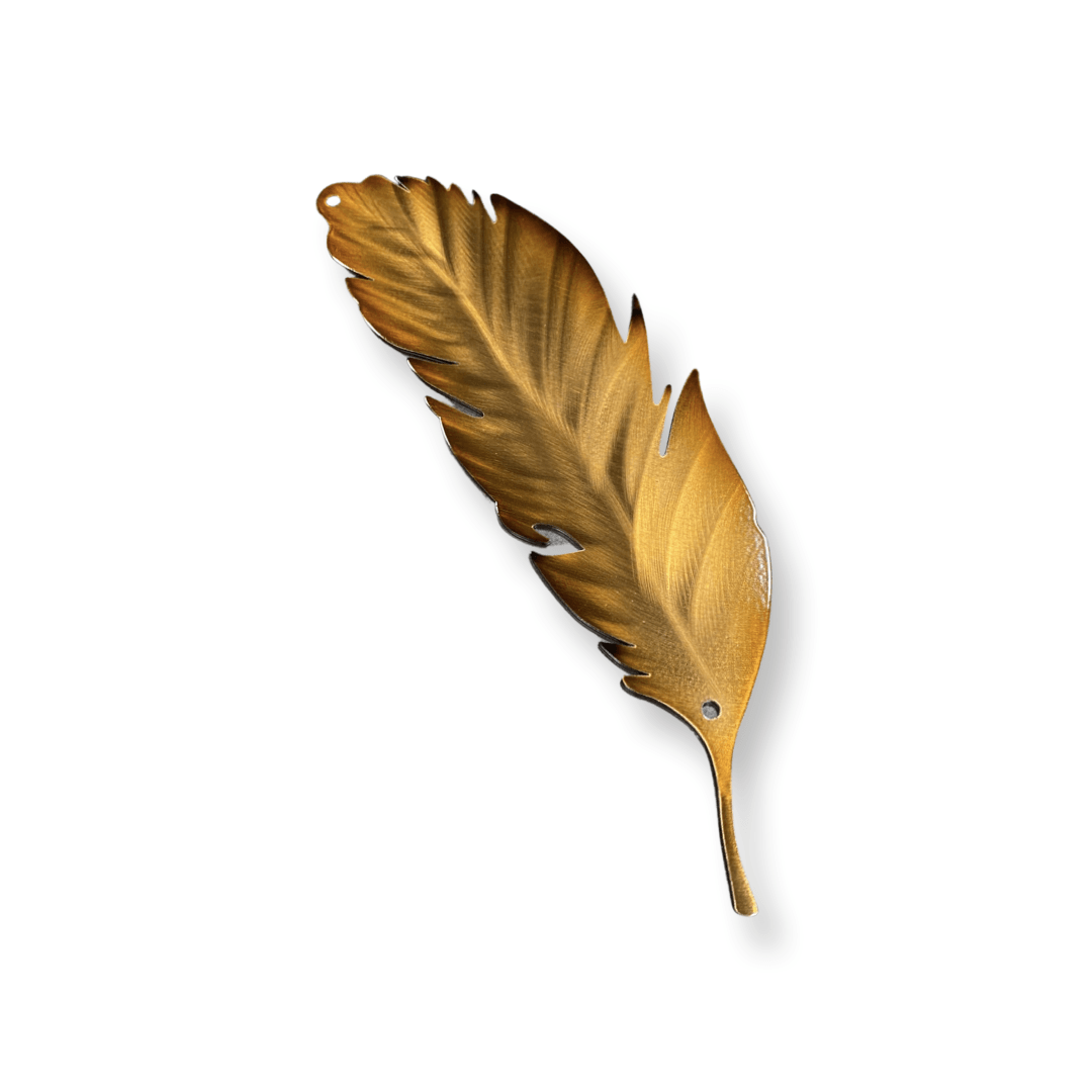 Metal Feather Wall Art – Colorful Home Decor - RMMDecor