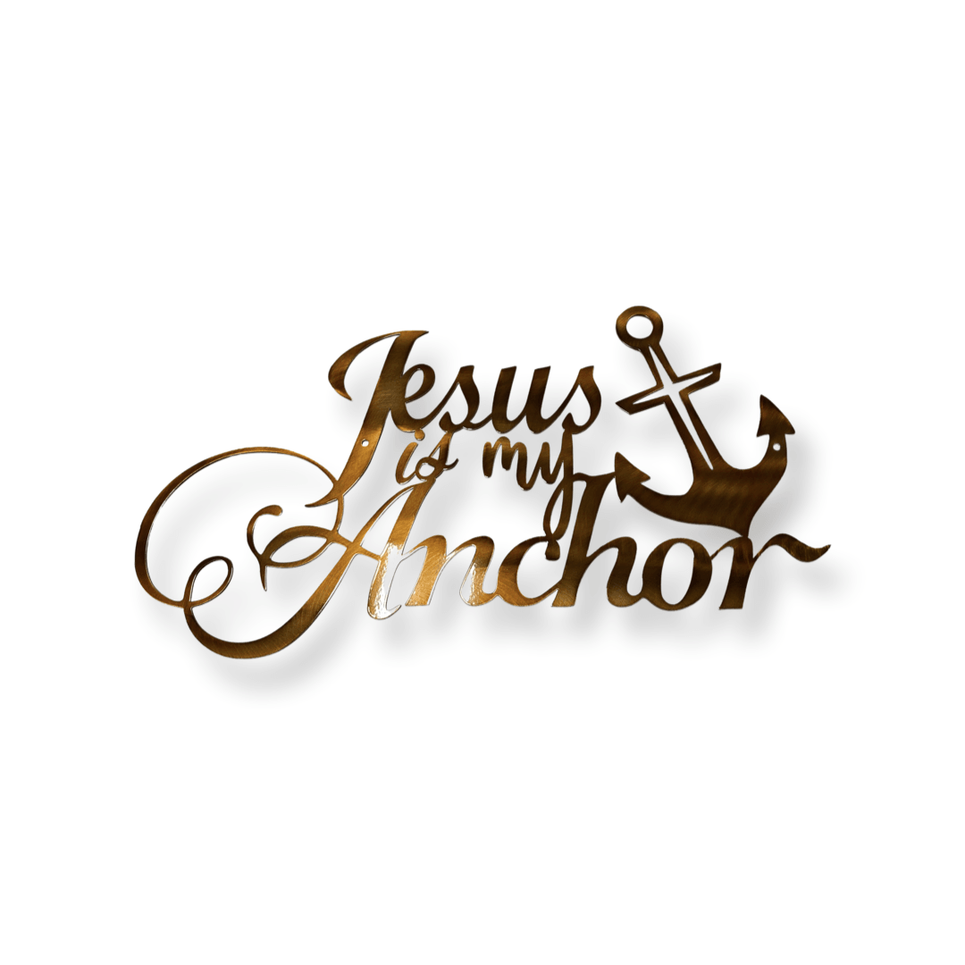 "Jesus Is My Anchor" Metal Wall Art - RMMDecor