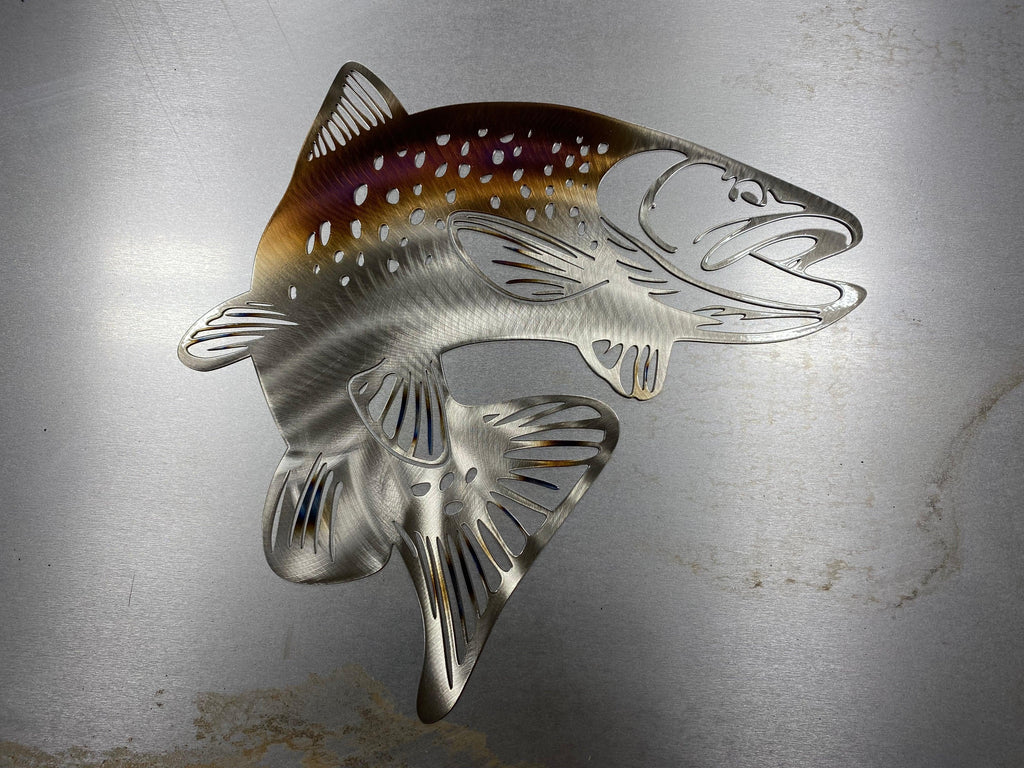 Trout Metal Wall Art – Unique Gift for Fishermen - RMMDecor